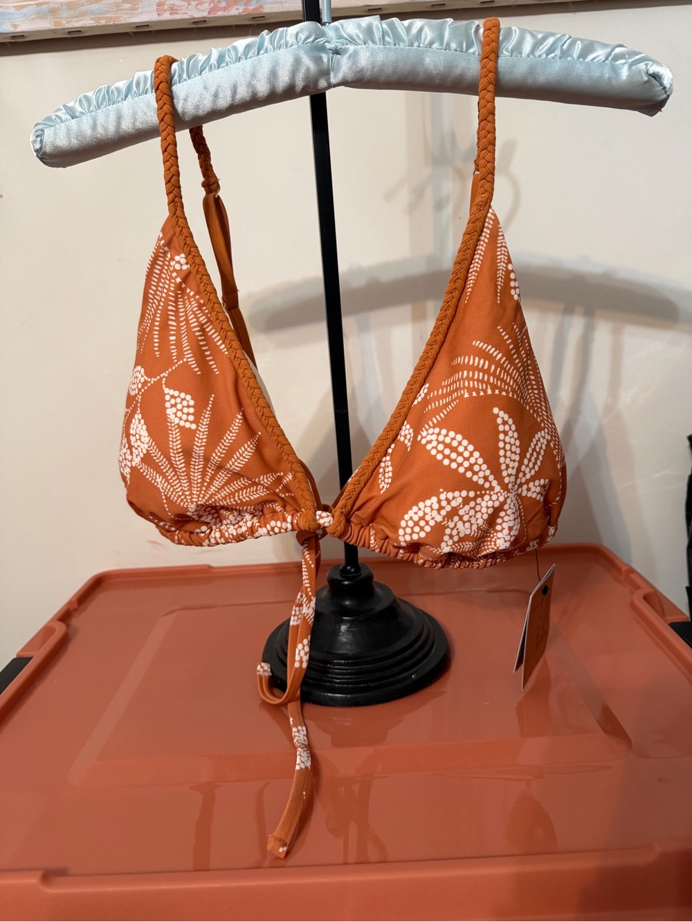 Shade & Shore Orange Multi color women’s Swim Bikini XL (16)